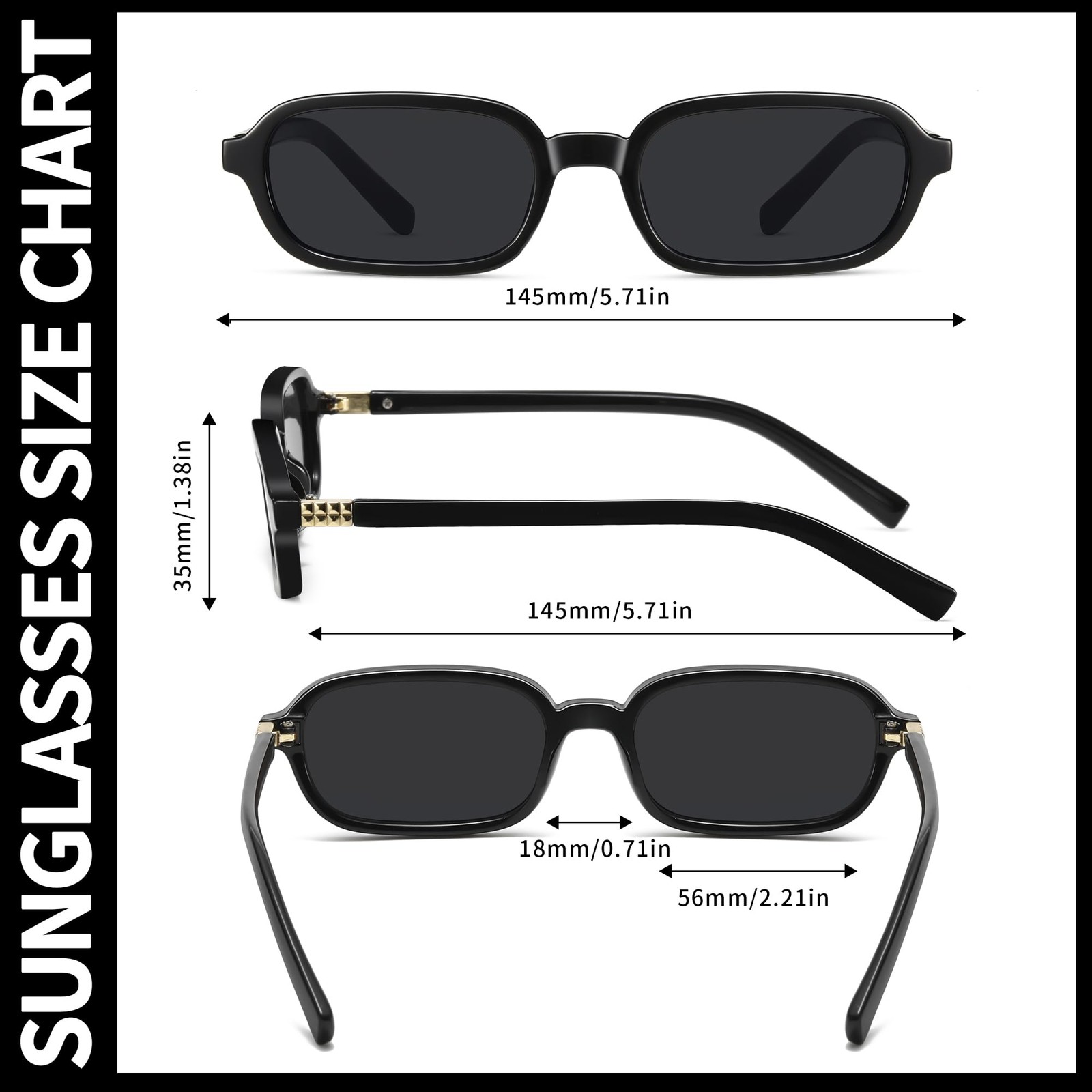 Colrea Retro Small, Black Frame/Black Lens+tortoise Frame/Brown Lens