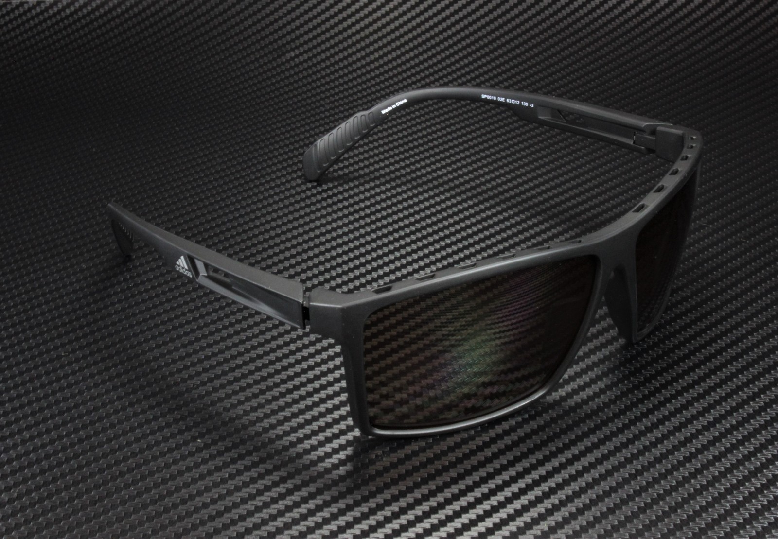 Adidas Sport SP0010 02E Matte Black Brown Injected 63 mm Men’s Sunglasses