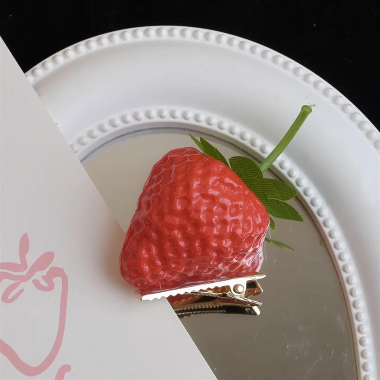 10PCS strawberry accessories,strawberry hair 1 Count (Pack of 10), Strawberry