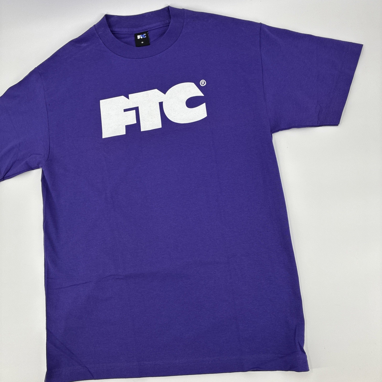 FTC For The City Logo Shirt Men Medium Purple Skate Shop SF CA USA Y2K