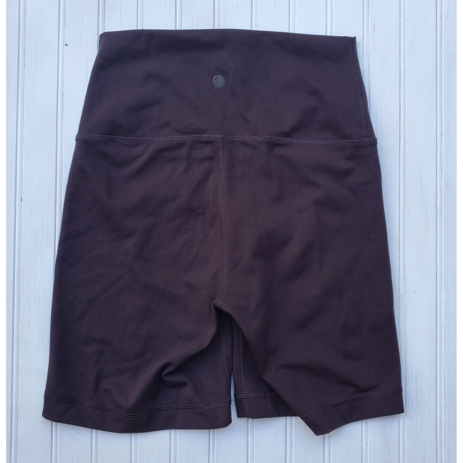 Yogalicious Lux Everyday 7″ Biker Shorts Dark Brown High Rise Athletic Small