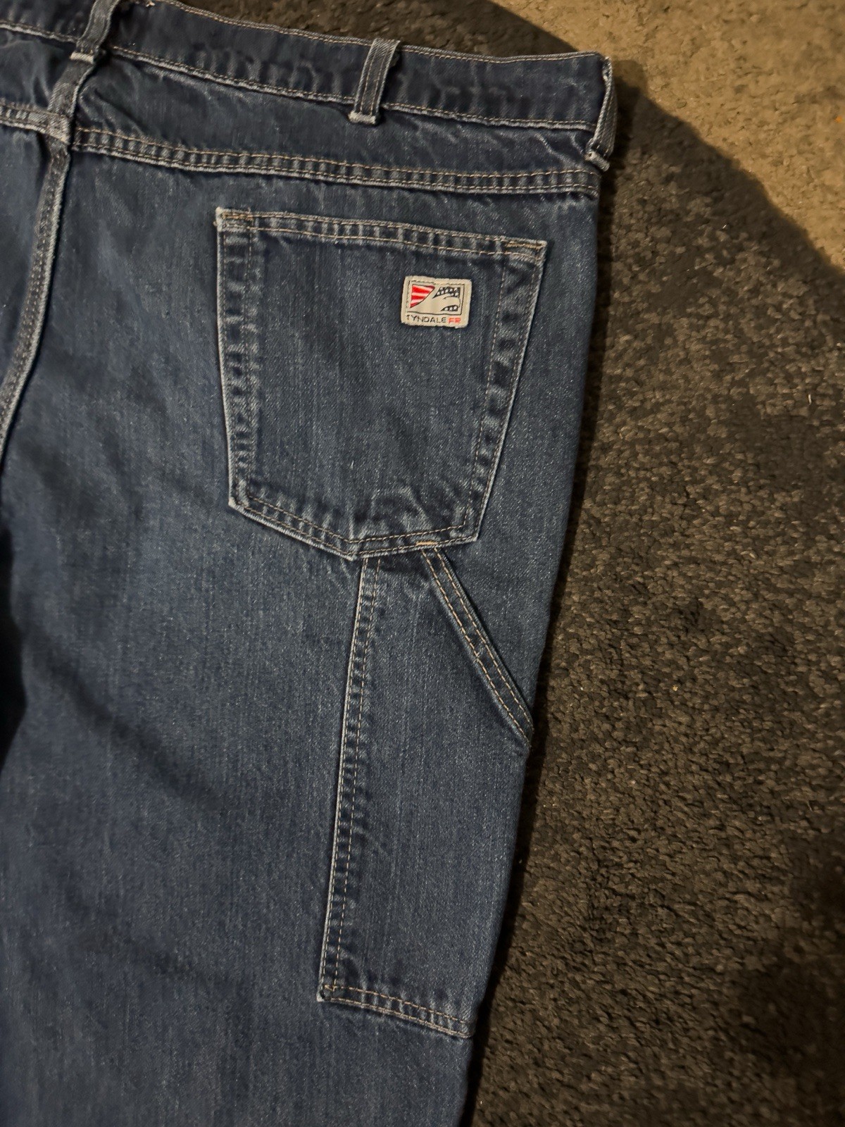 Tyndale FR Flame Resistant Blue Denim Pants W42 L30