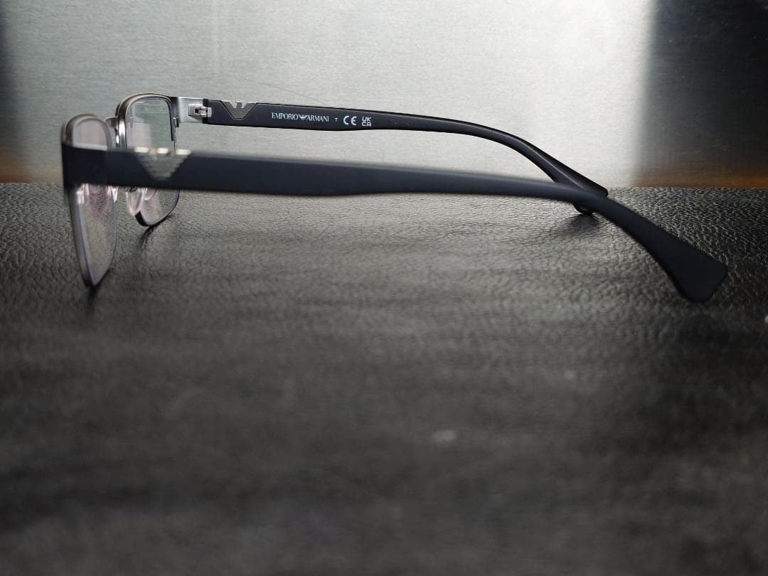 Emporio Armani Glasses Frame Matte Silver