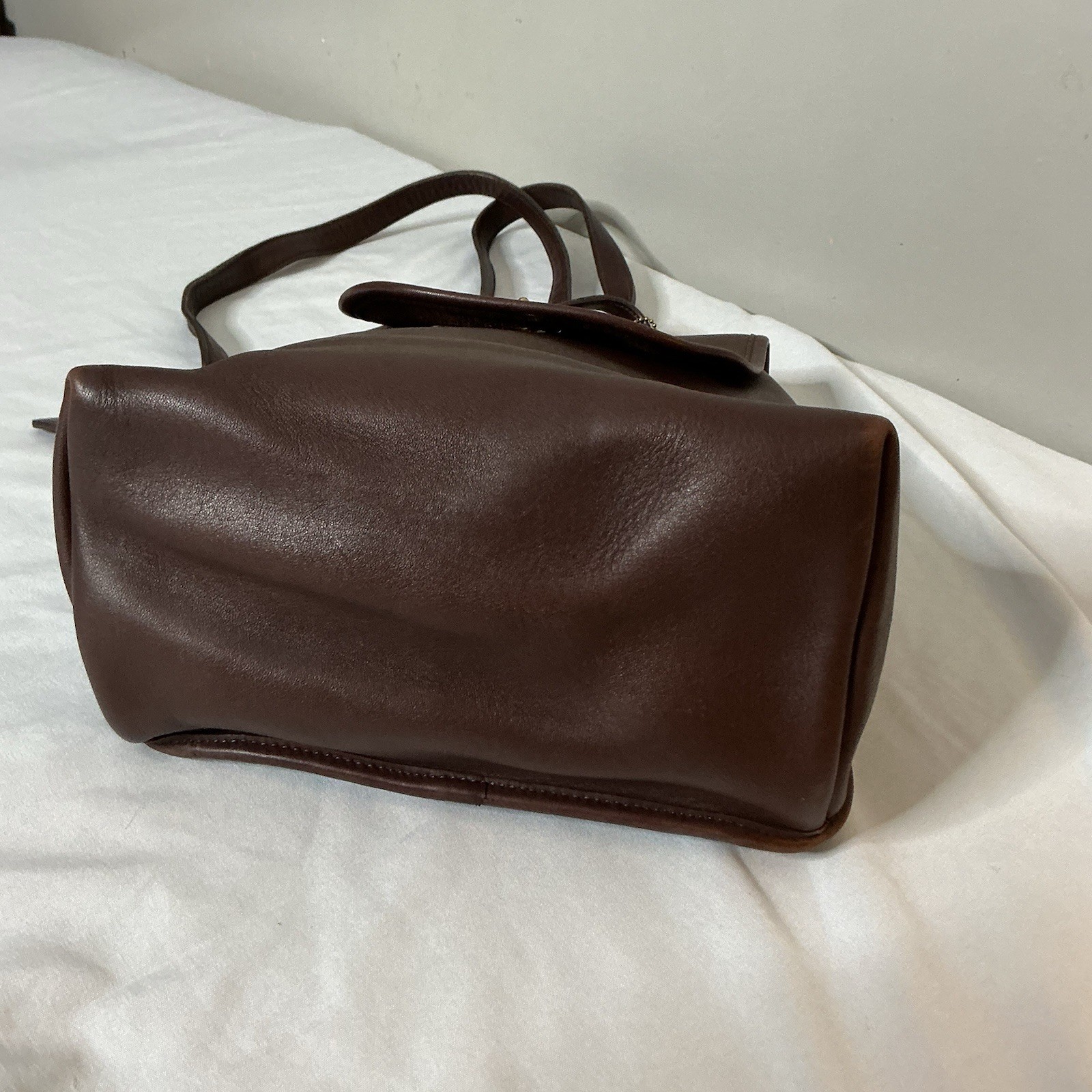 Vtg Coach Daypack 90’s Brown Leather 9791 Turn Lock