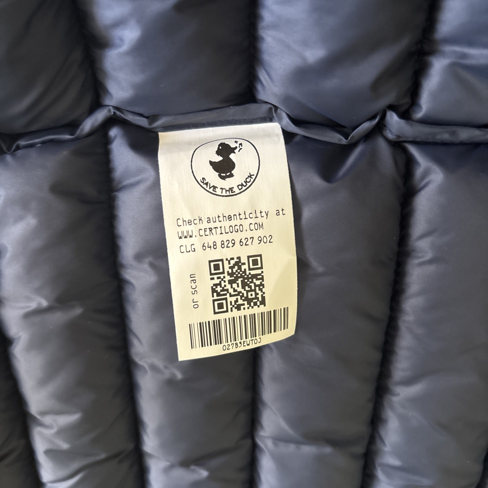 Save The Duck Puffer Vest Medium Mens Navy Blue Vegan Plumtech. Never Worn.