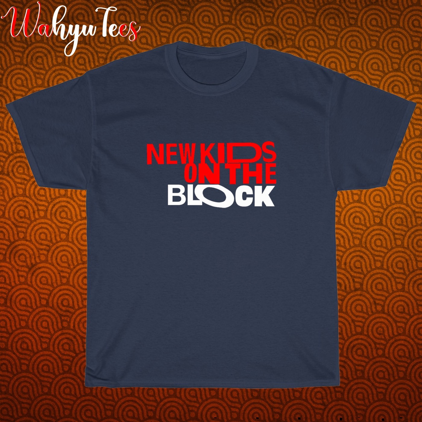 New Kids On The Block Logo Men’s Black/Grey/White/Navy T-Shirt Shipped from USA