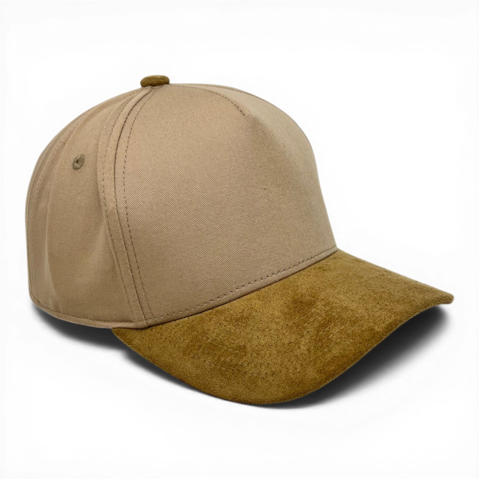Cotton Baseball Cap Snapback Adjustable Dad Visor Hat Faux Suede Bill Men Women