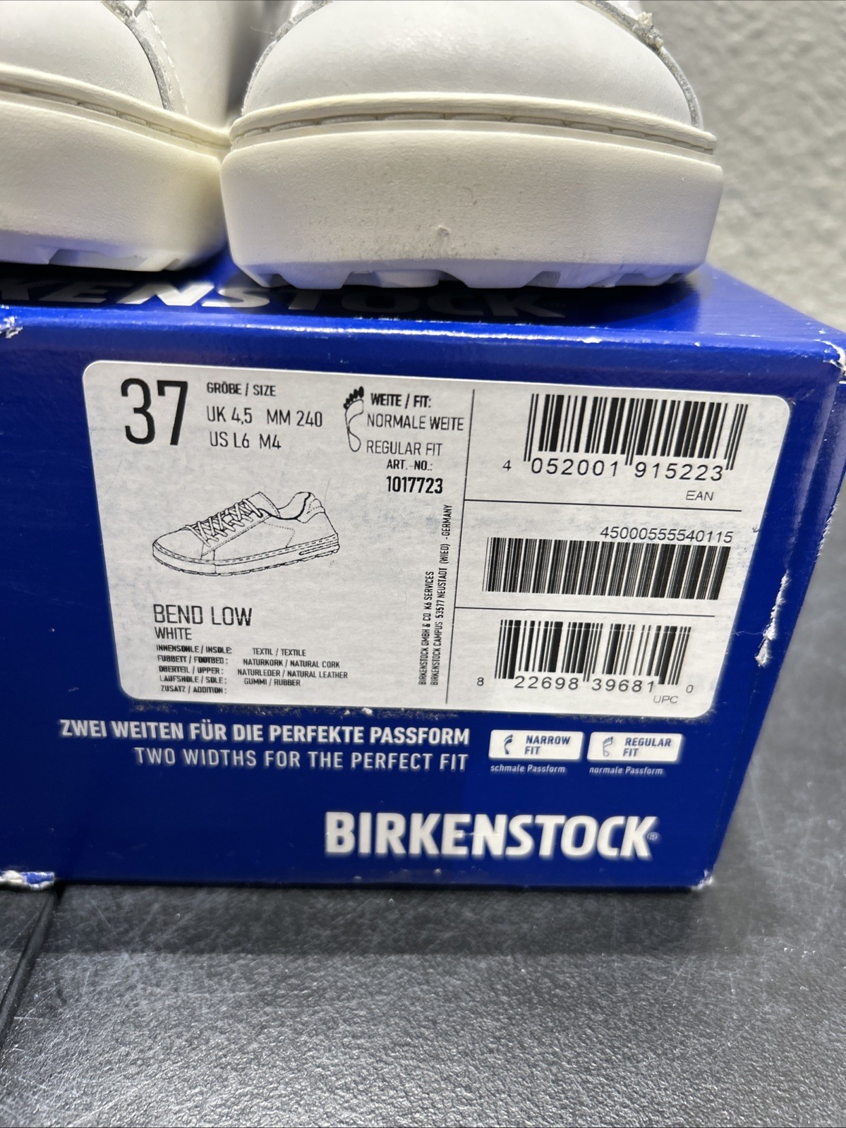 Birkenstock Bend Low Color White EU 37 US W6 M4