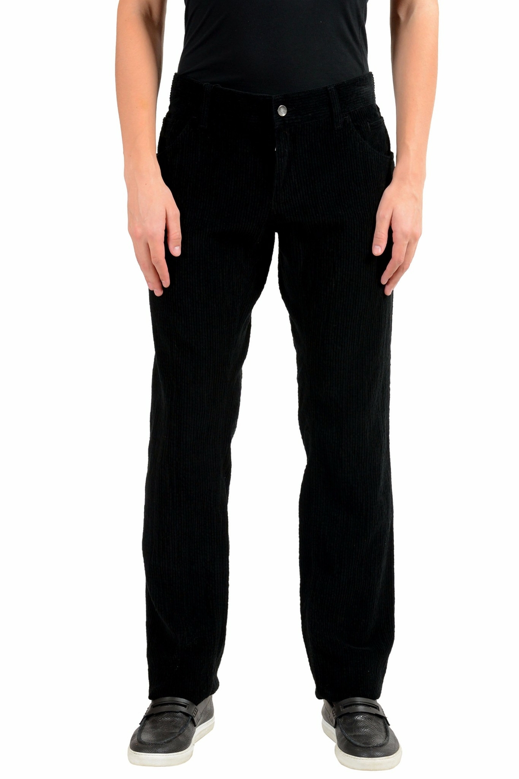 Dolce & Gabbana Men’s Black Corduroy Casual Pants Size 28 30 32 34 36 38 40 42