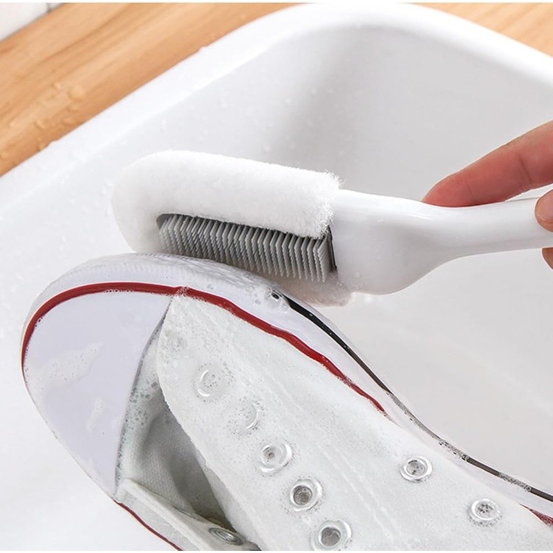 Long Handle Shoe Brush Soft Bristle Multi-Purpose Cleaning Tool Hangable New