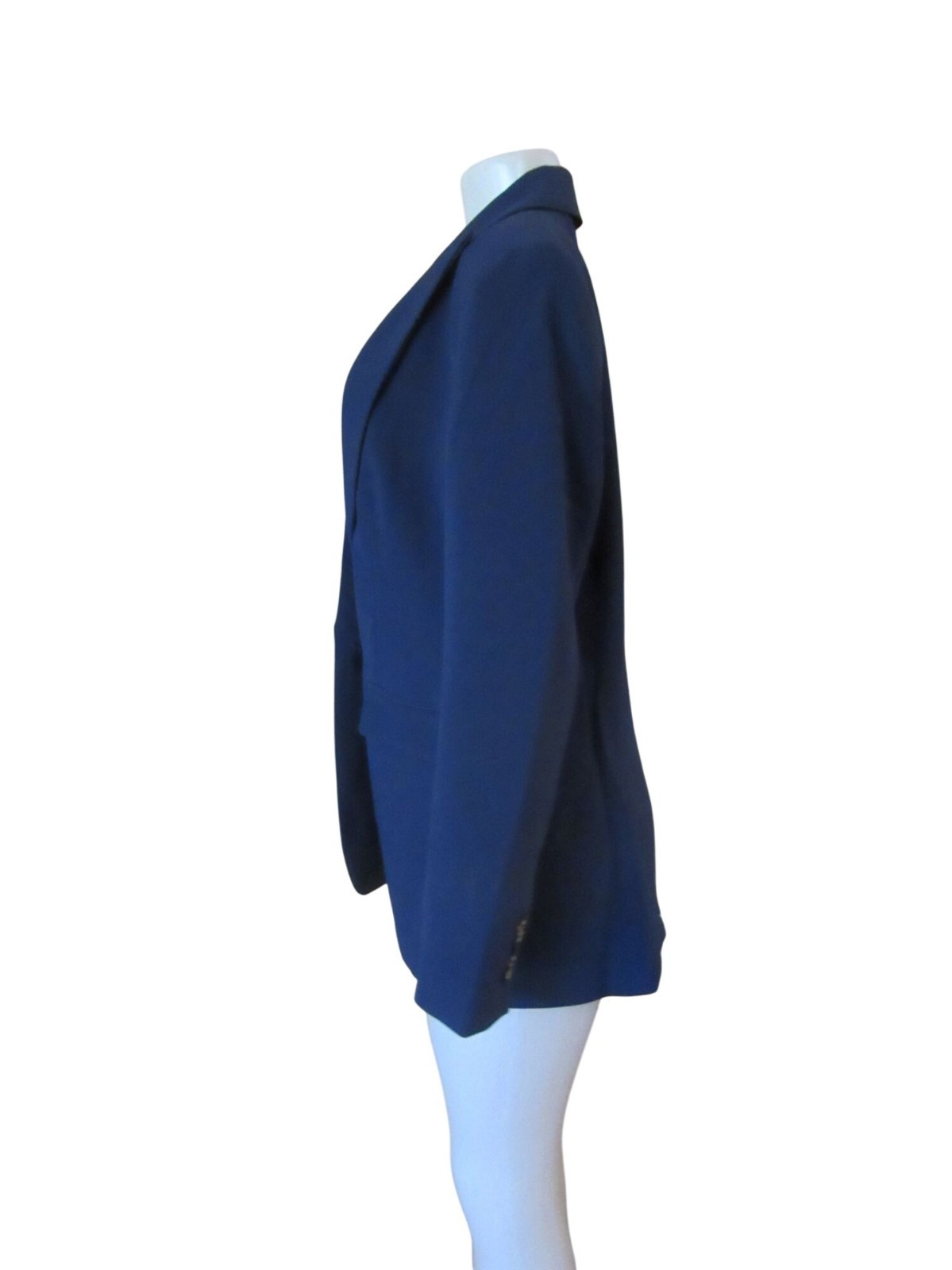 Ann Taylor Navy Single-Button Slightly Stretch Blazer Sz 10
