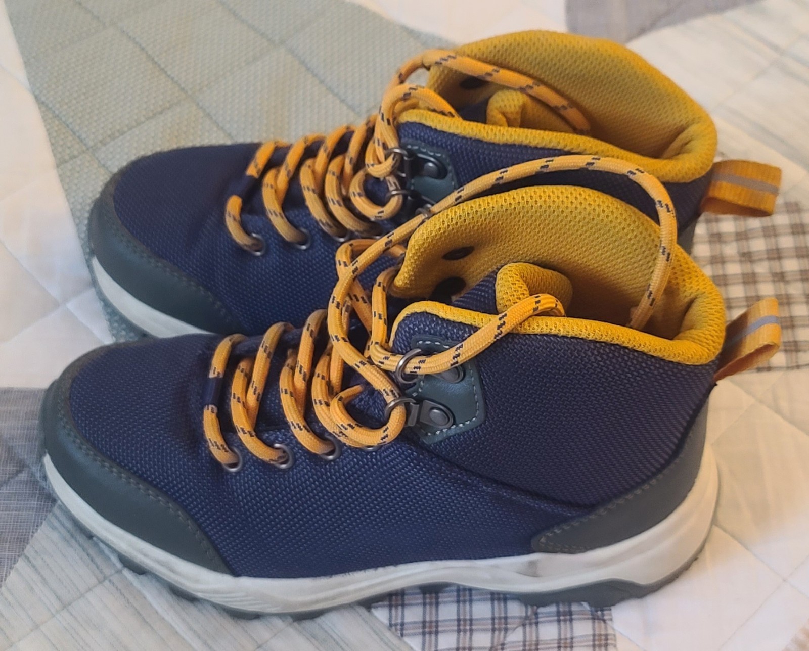 Big & Small Kids Dawson Lace – Up Winter Boots – All In Motion BLUE-