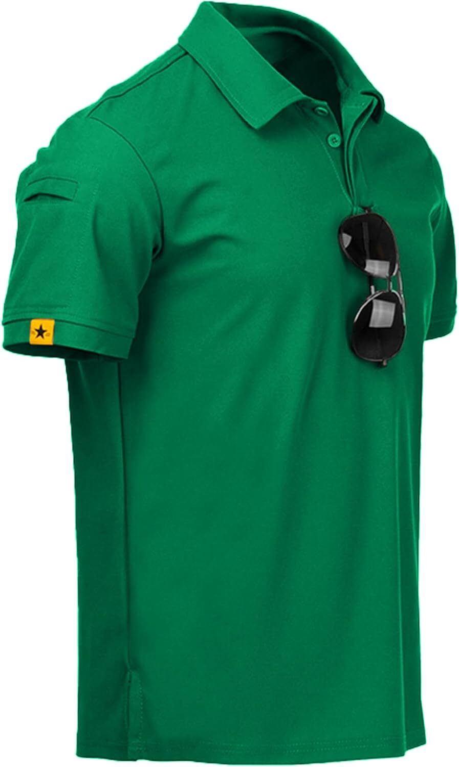 Performance Short Sleeve Polo Shirt for Men Athletic Golf Casual Lightweight