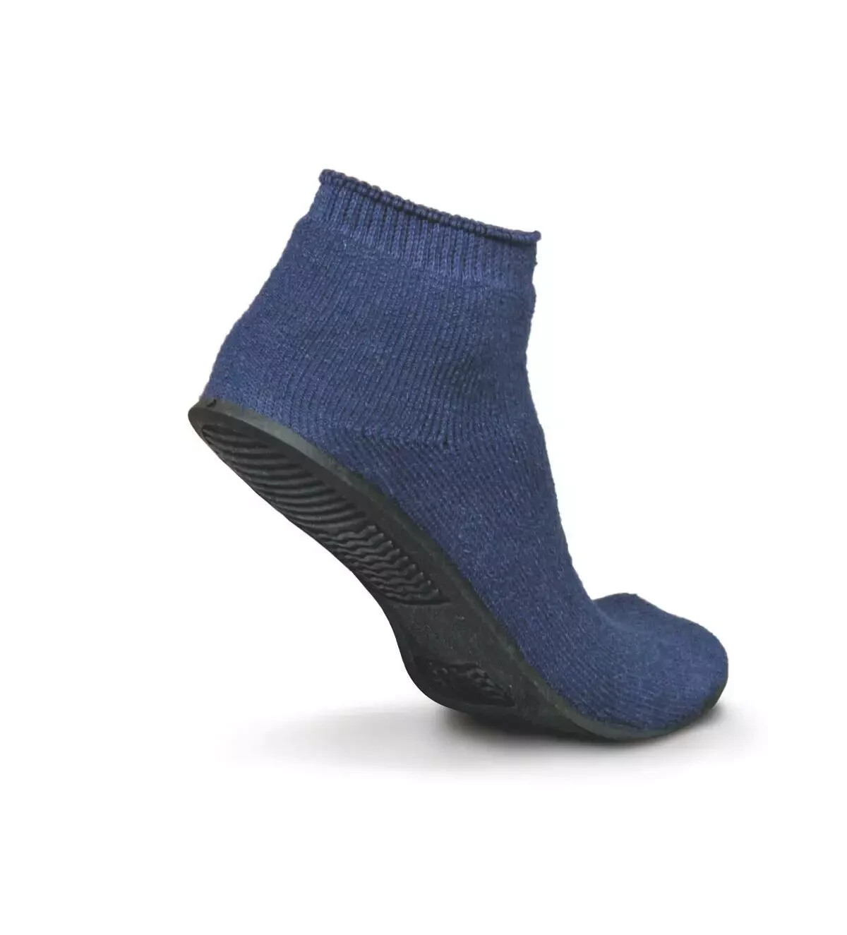 NEW Sure-Grip, Terry Cloth Upper w Rubber Sole Unisex Slippers Blue Large