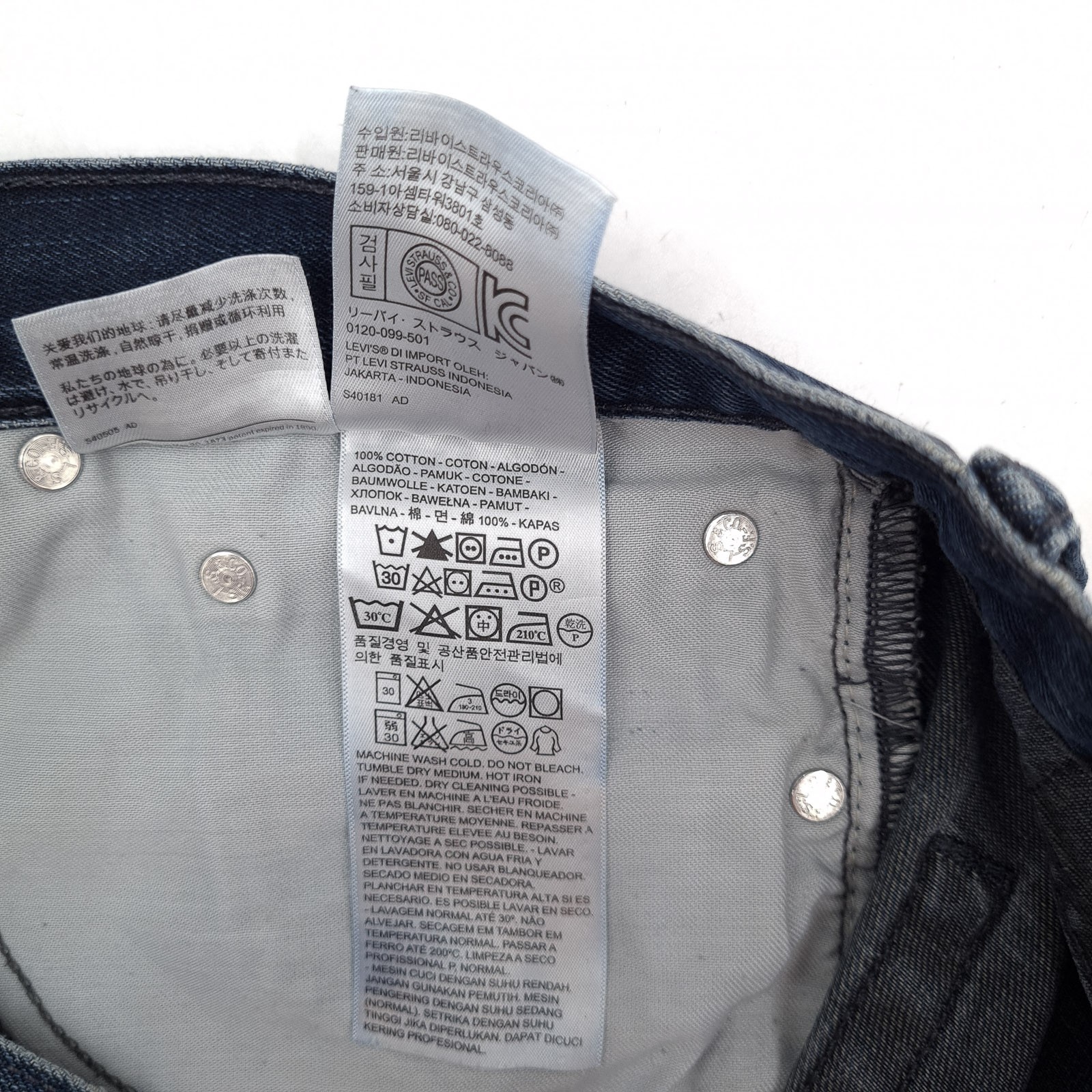 Levi’s Jeans 511 Men Slim Straight It5 Size W32 L34