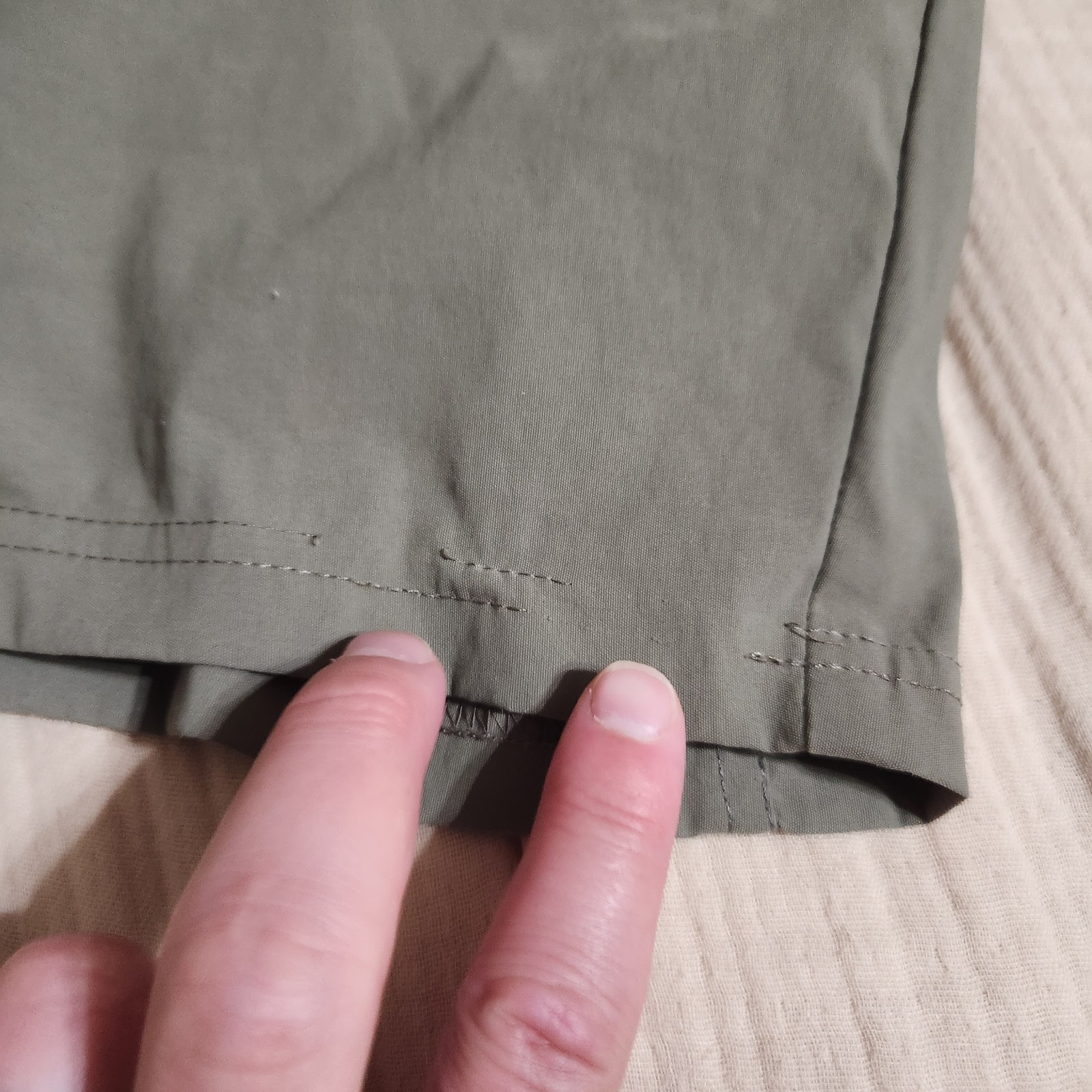 Kuhl Renegade 10in Shorts Size 35 Khaki Water Resistant Quick Dry 8 Pockets 5121