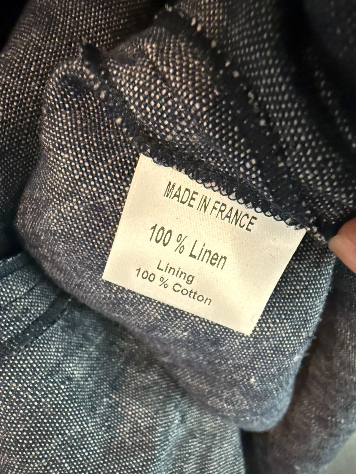 Martin Grant Paris Blue Linen Belted Midi Dress SZ 38/ US 6-8
