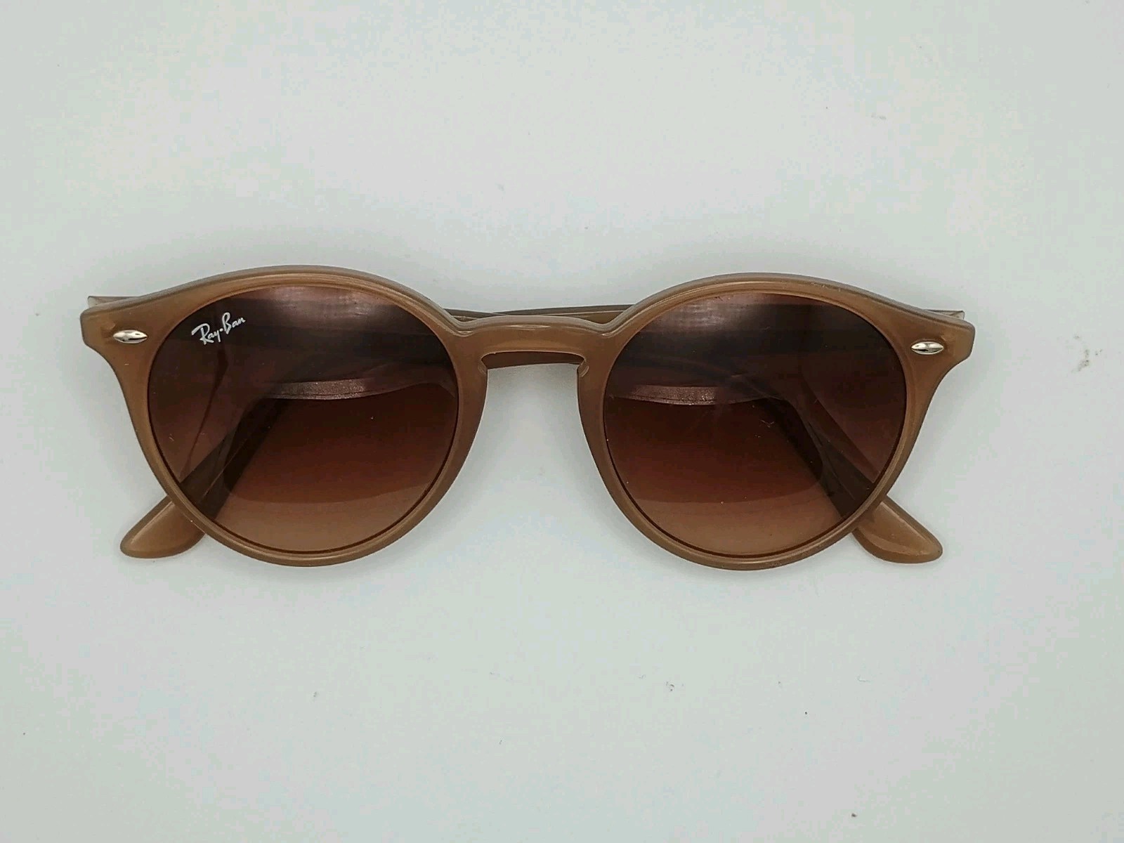 Ray-Ban RB2180 6166/13 Light Brown Round Sunglasses 49-21-145 Brown Gradient