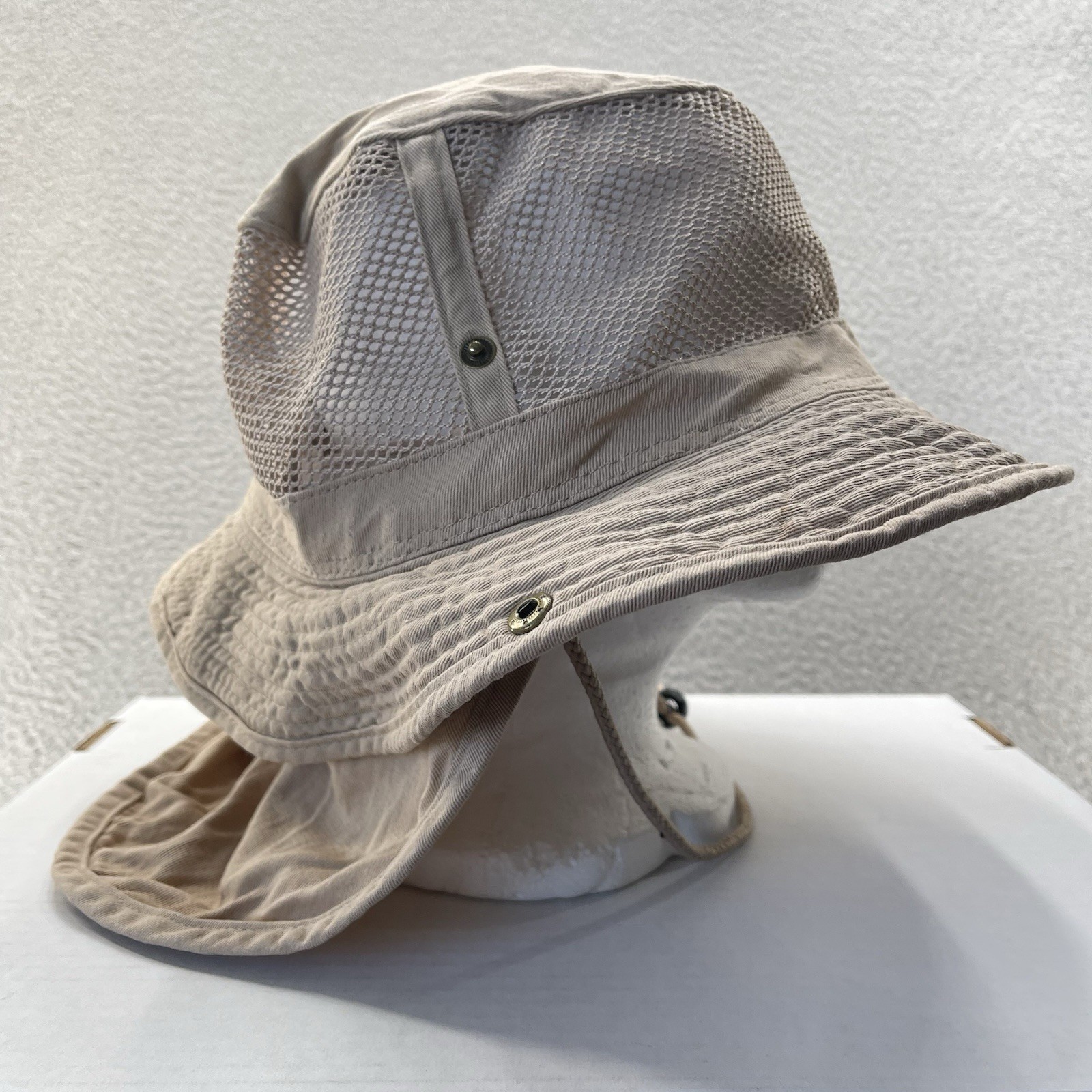 Tropic Hats One Size Men Extra Extra Extra Large Beige Wide Brim Mesh Outdoors