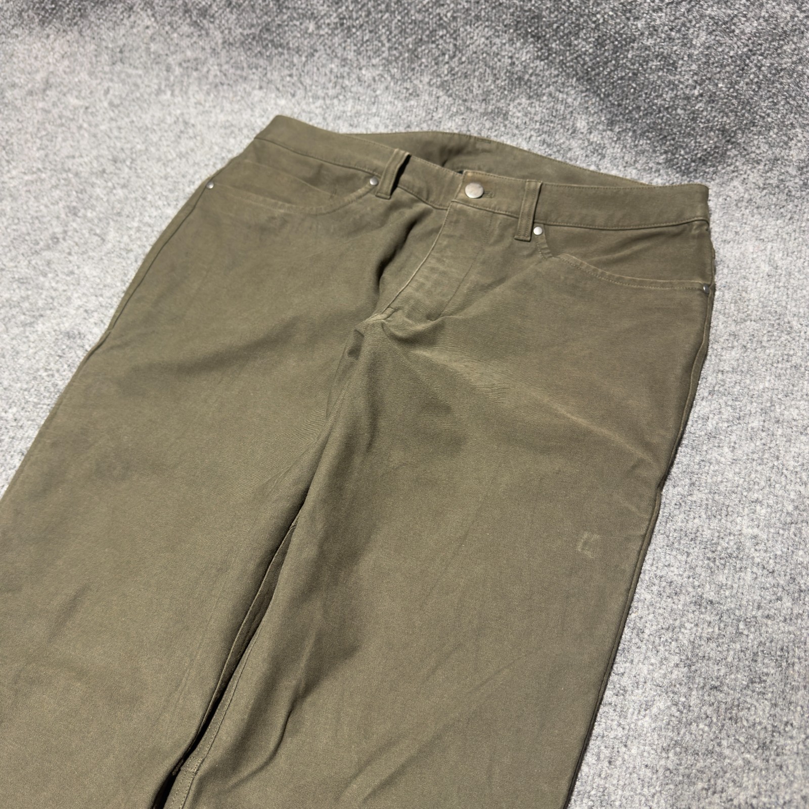Lululemon ABC Slim Utilitech Pants Men 32×32 Canvas Abrasion Resistant LM5ABOS