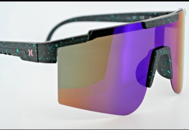 Hurley Fly-Up Semi-Rim Polarized 100% UV Protection Road Bike Sports Sunglasses