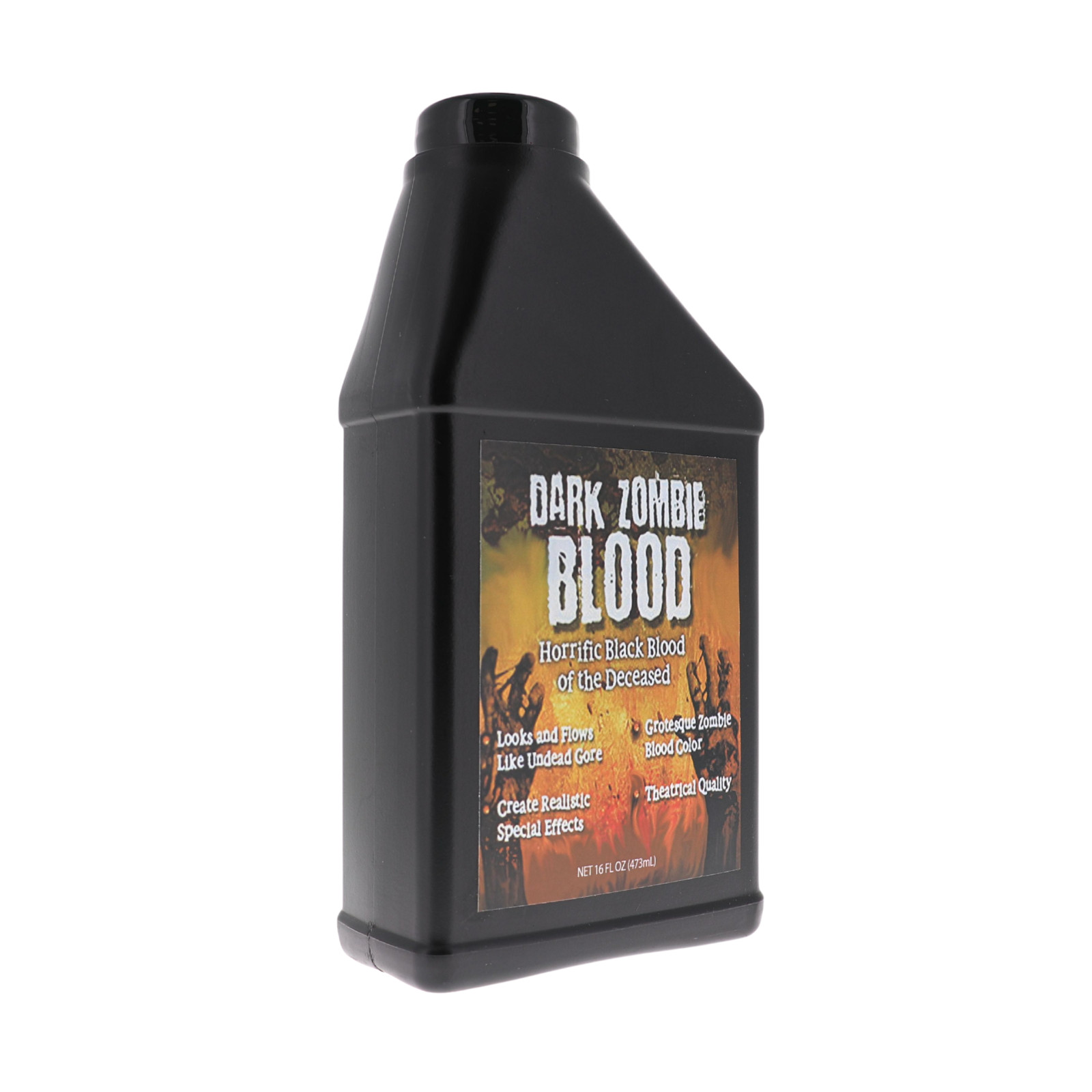 Dark Zombie Blood – 16 fl oz Bottle Ultra-Realistic Black Fake Blood Halloween