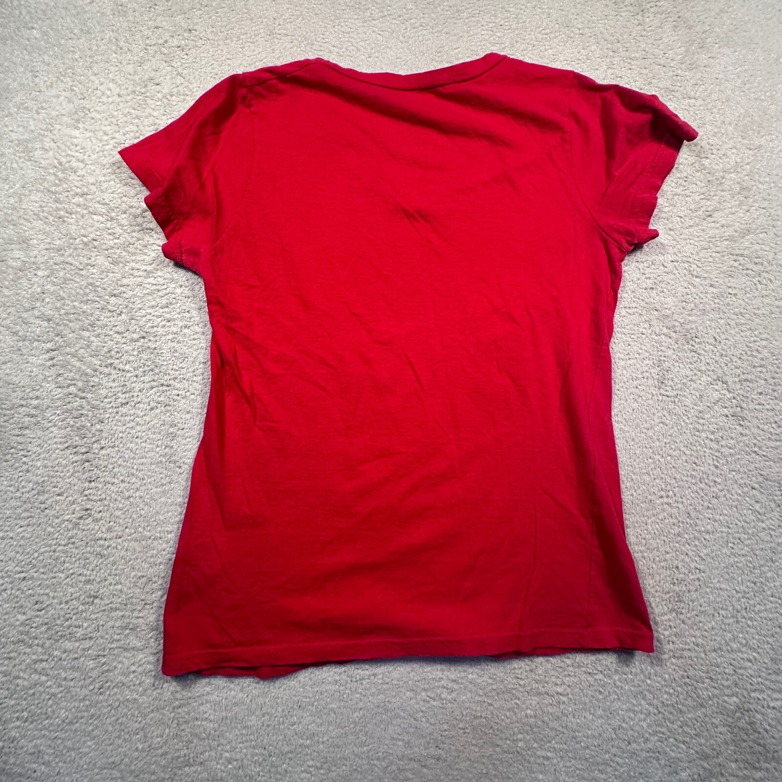 5th & Ocean Cincinnati Reds T-Shirt Women Large Red V-Neck MLB Graphic Tee
