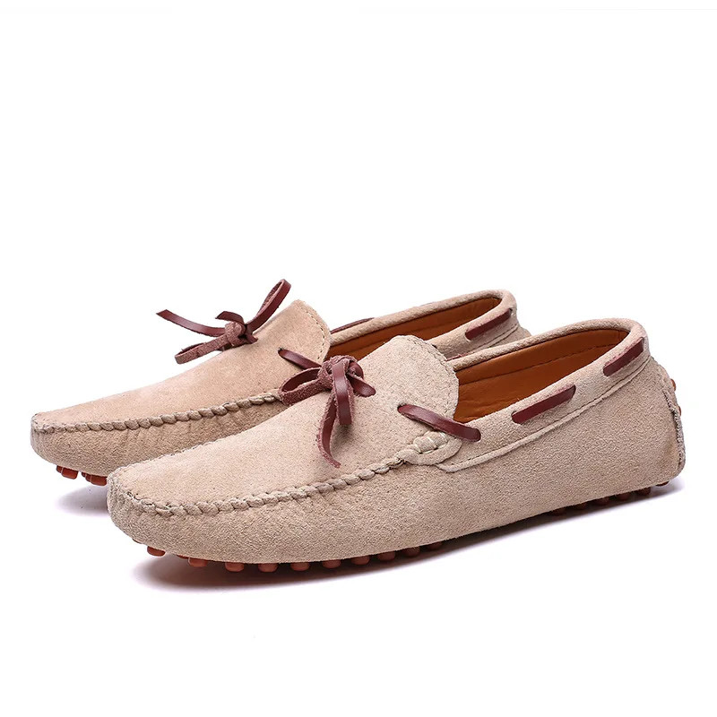 Men’s Casual Shoes Breathable Suede Loafers Moccasins Slip on Driving Flats