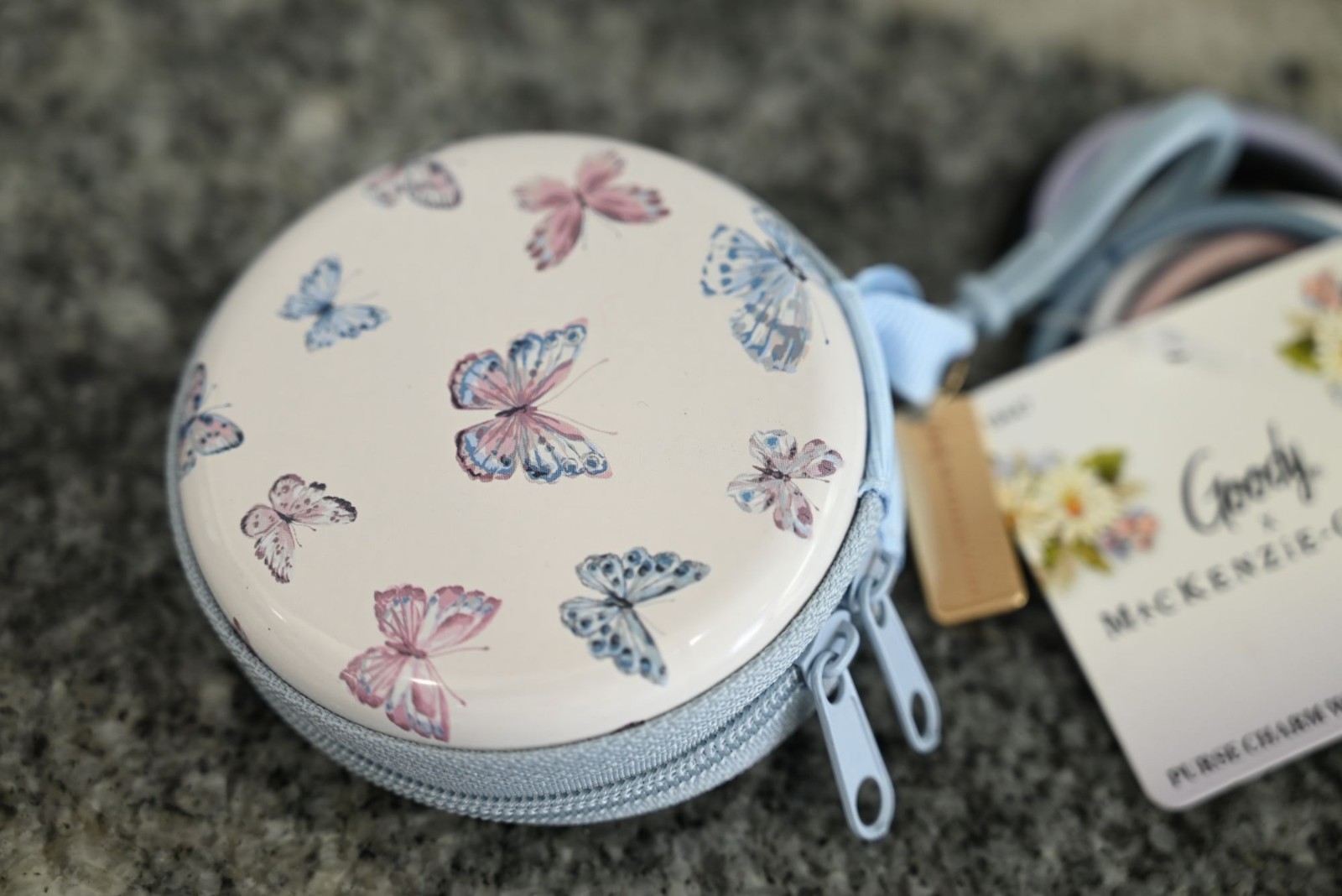 NEW Goody x MacKenzie Childs Elastic Pouch Butterfly Purse Charm 15 Count Bands