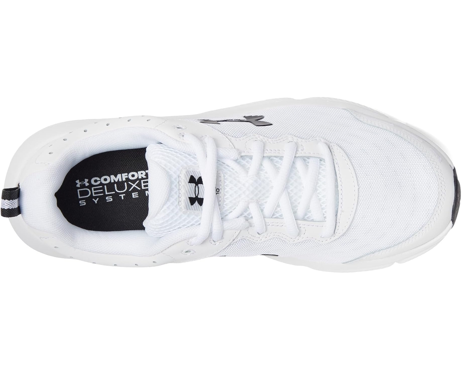 Under Armour Charged Assert 10 Running Shoes White Black 3026175-104