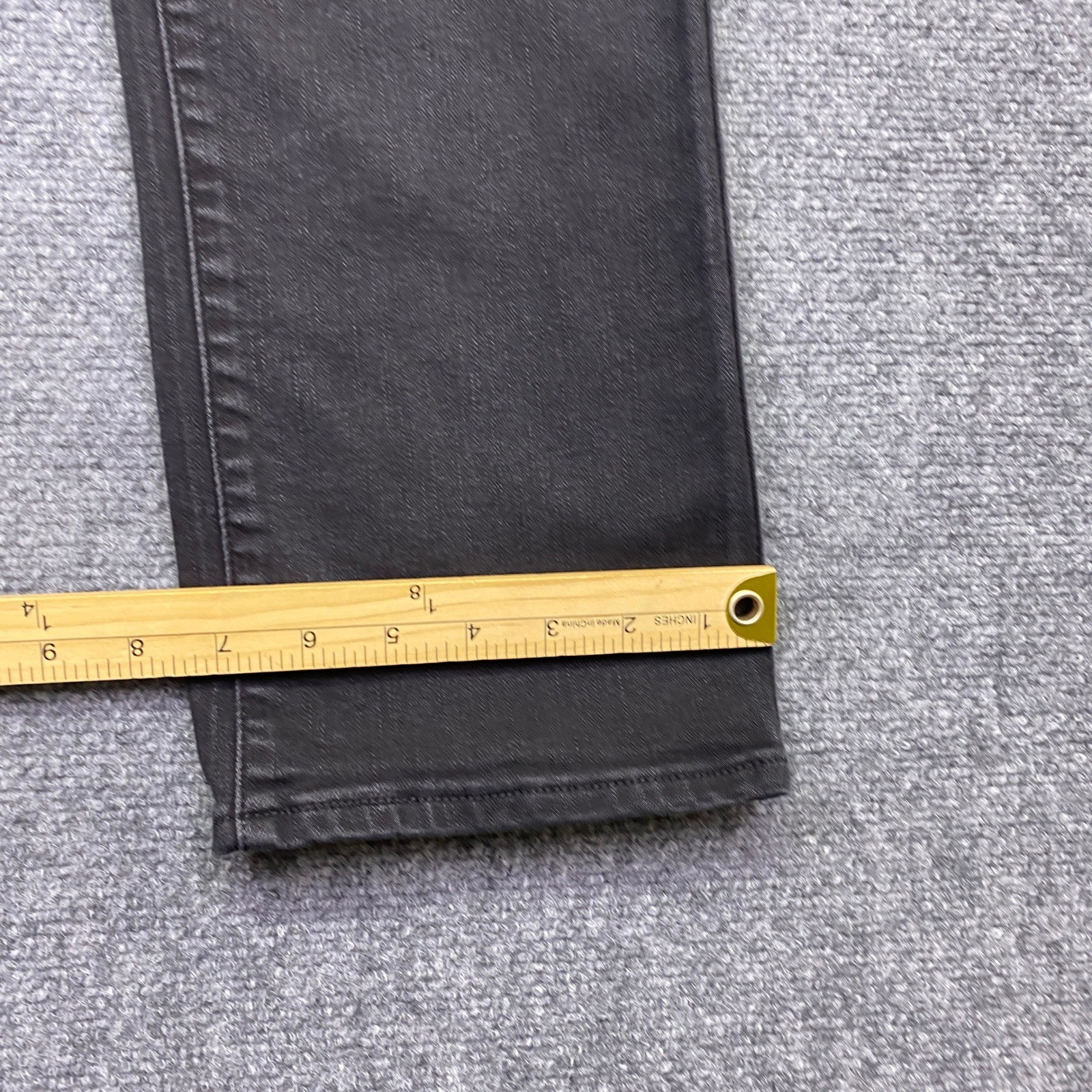 Levis 314 Shaping Straight Jeans Womens 29 Black Denim Stretch Grunge Preppy