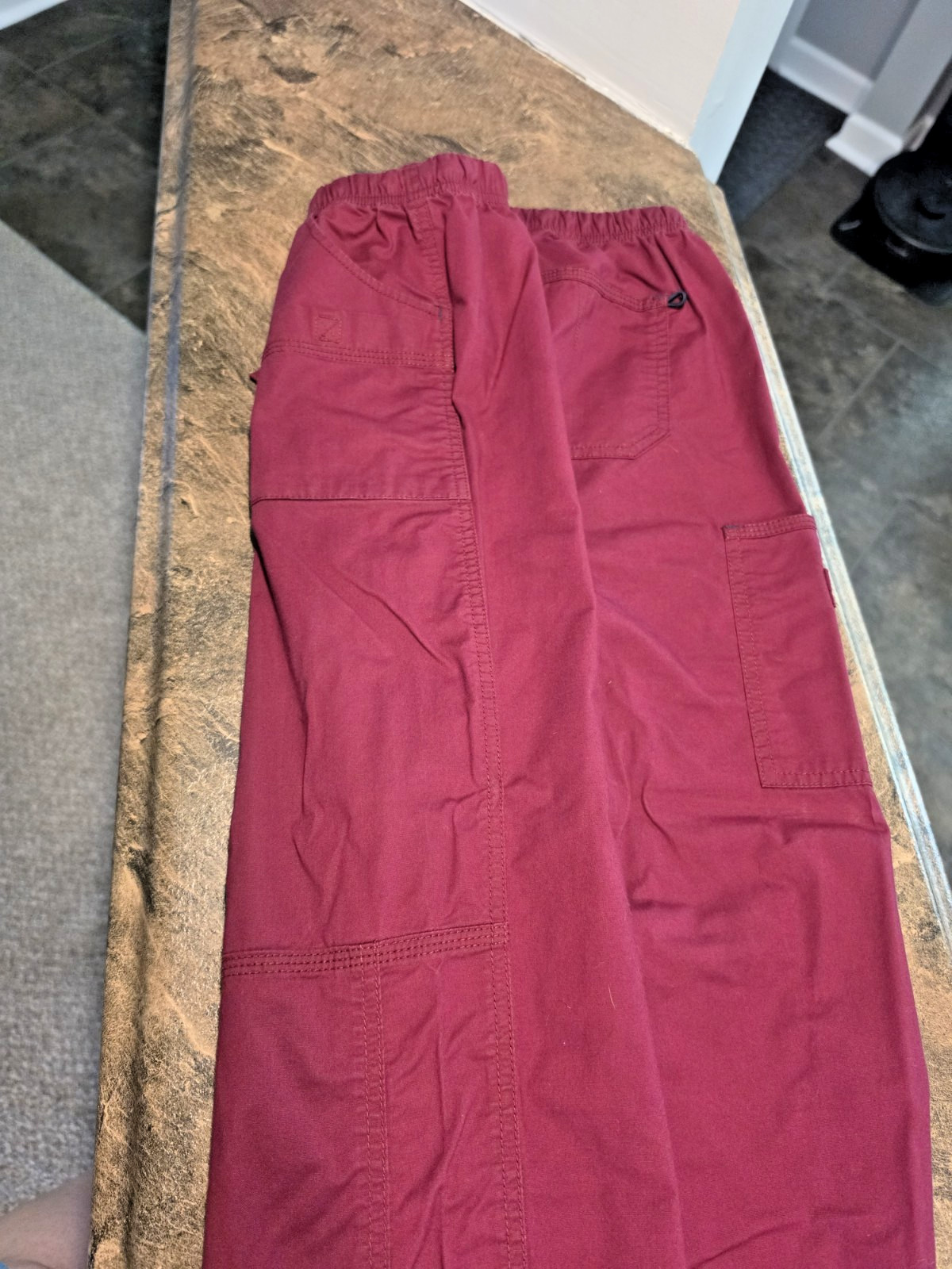 WonderFlex 2-Piece Scrub Set Women L Tall Fushia: HEALTHCARE/ NURSING/ VET