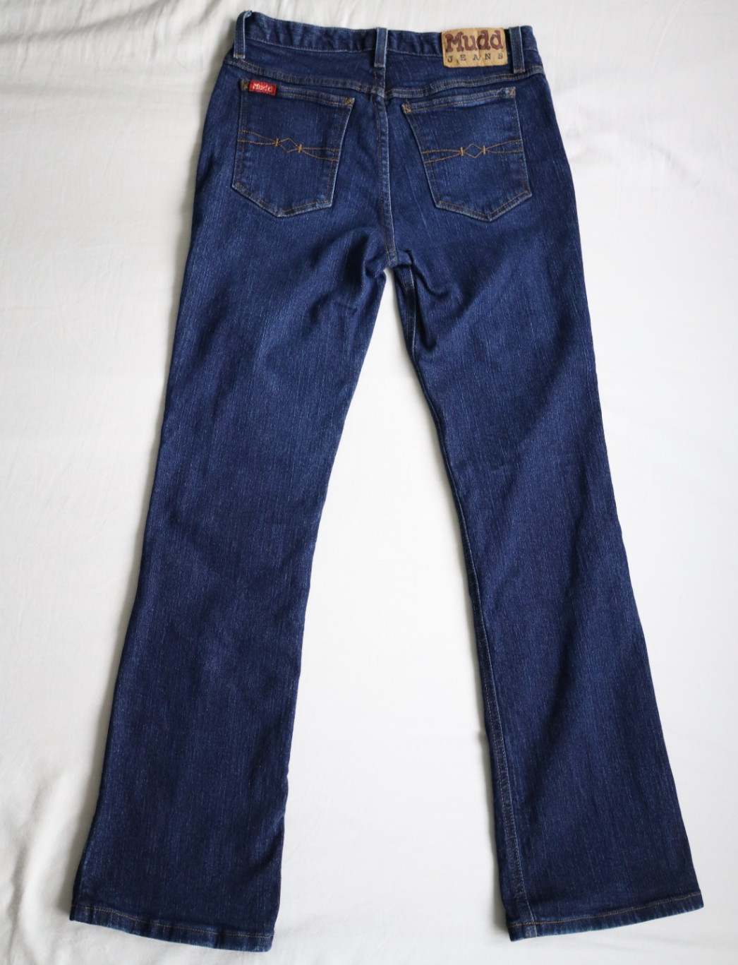 VTG Y2K Mudd Jeans Womens Size 8 Dark Wash Low/Mid Rise Flare Beat Generation