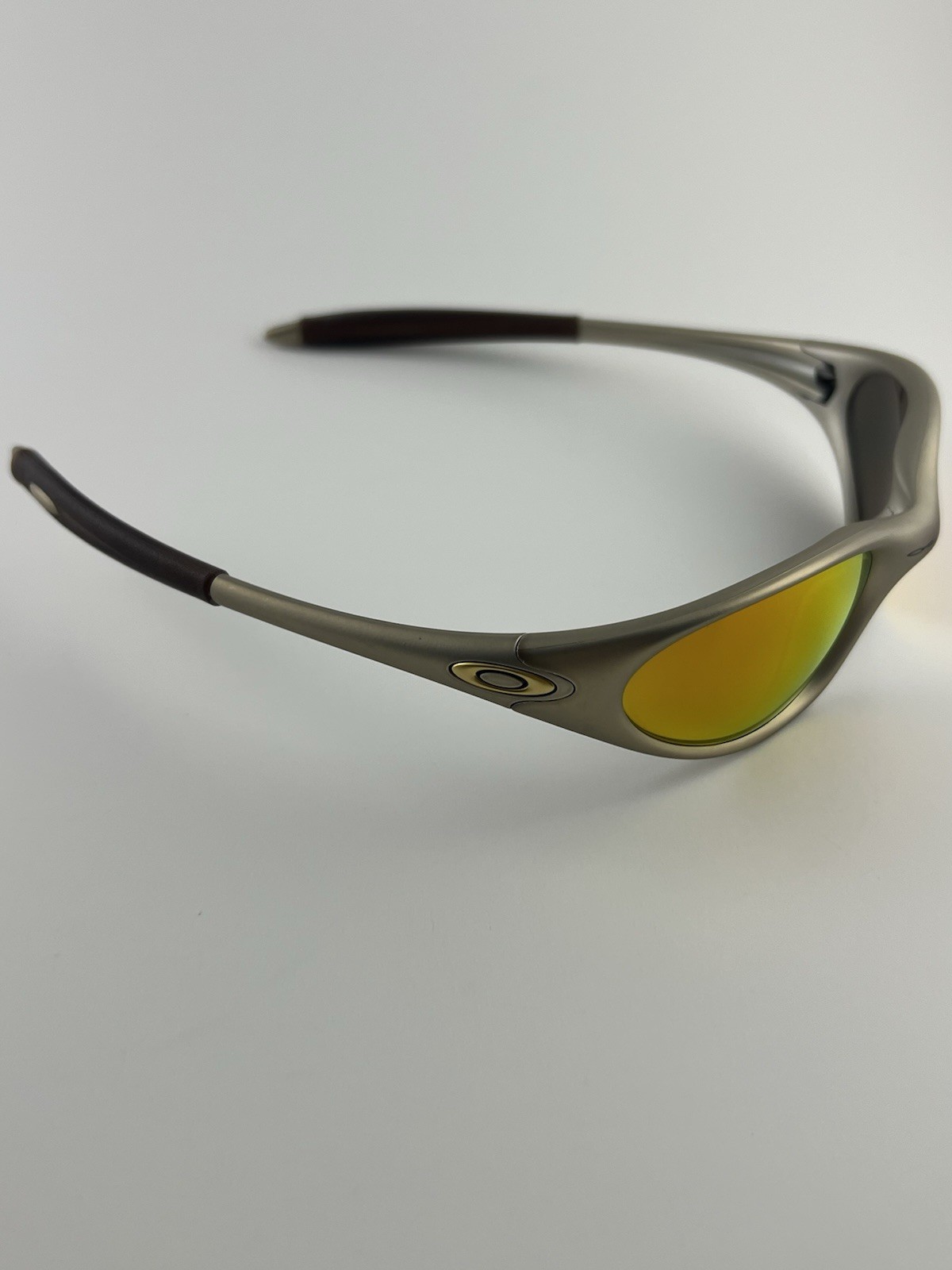 Oakley Minute 1.0 FMJ Platinum Frame Fire Iridium Lens Gold Icons XX RARE