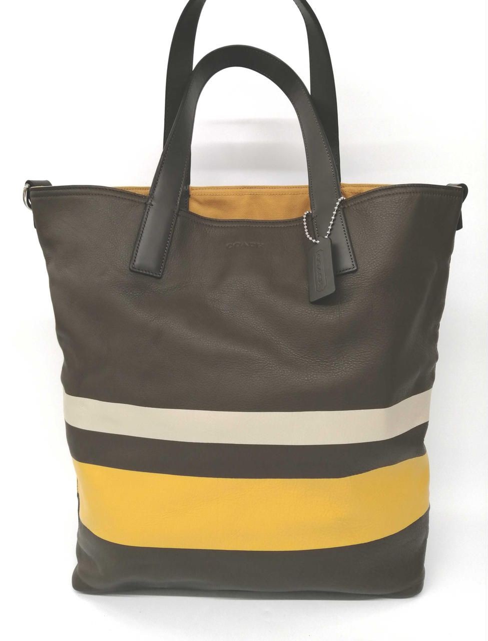 Coach Tote bag leather × canvas Used