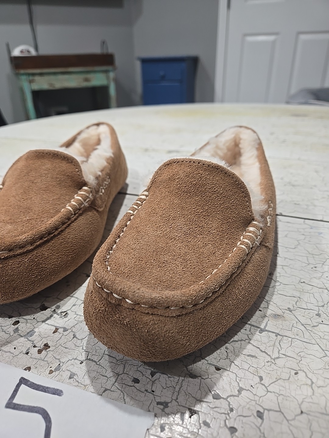Ugh Ansley Slipper 1106878 W Women’s Chestnut Suede Size 7D-38