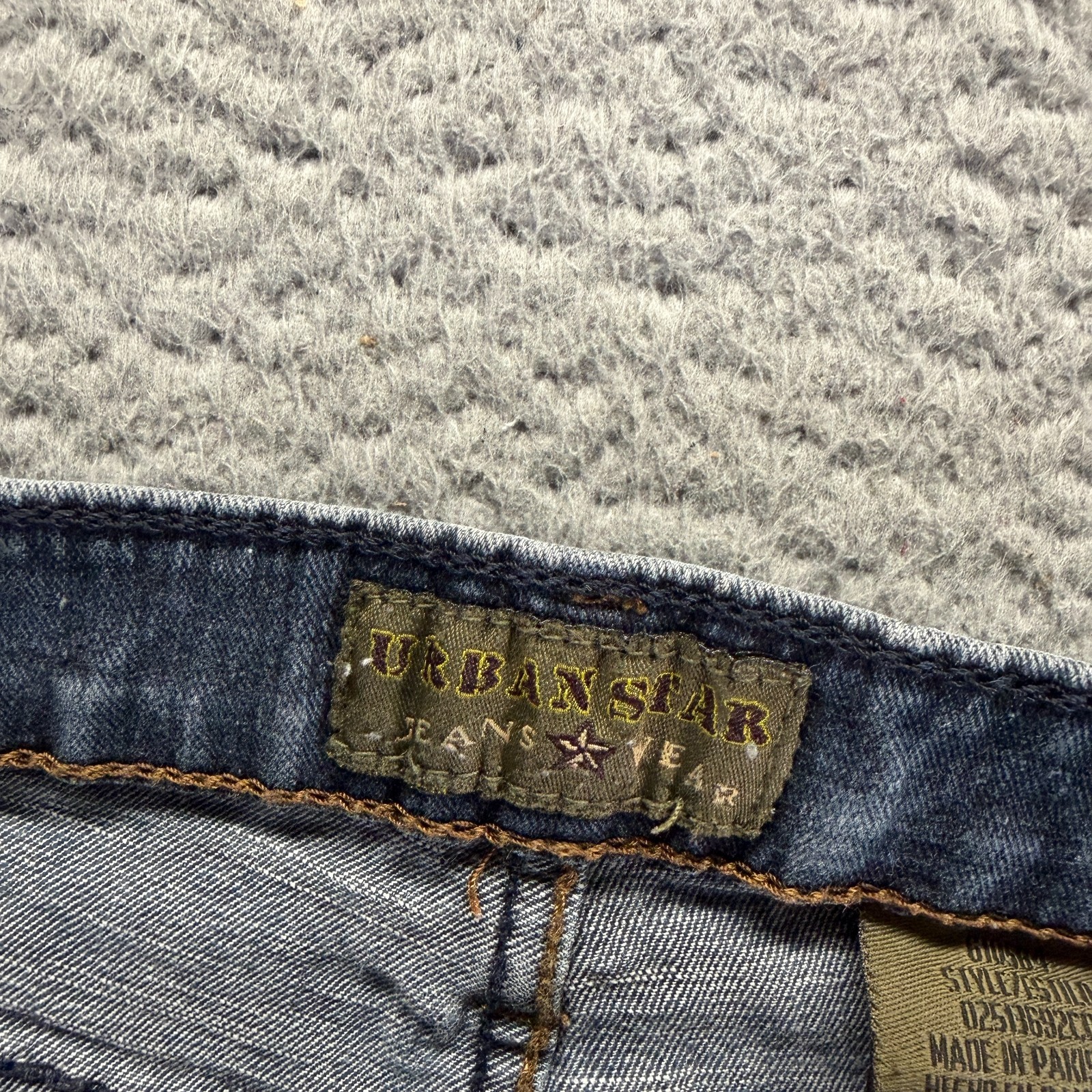 Urban Star Jeans Men 30×29 Blue Cotton Denim Straight Leg Faded Workwear Utility
