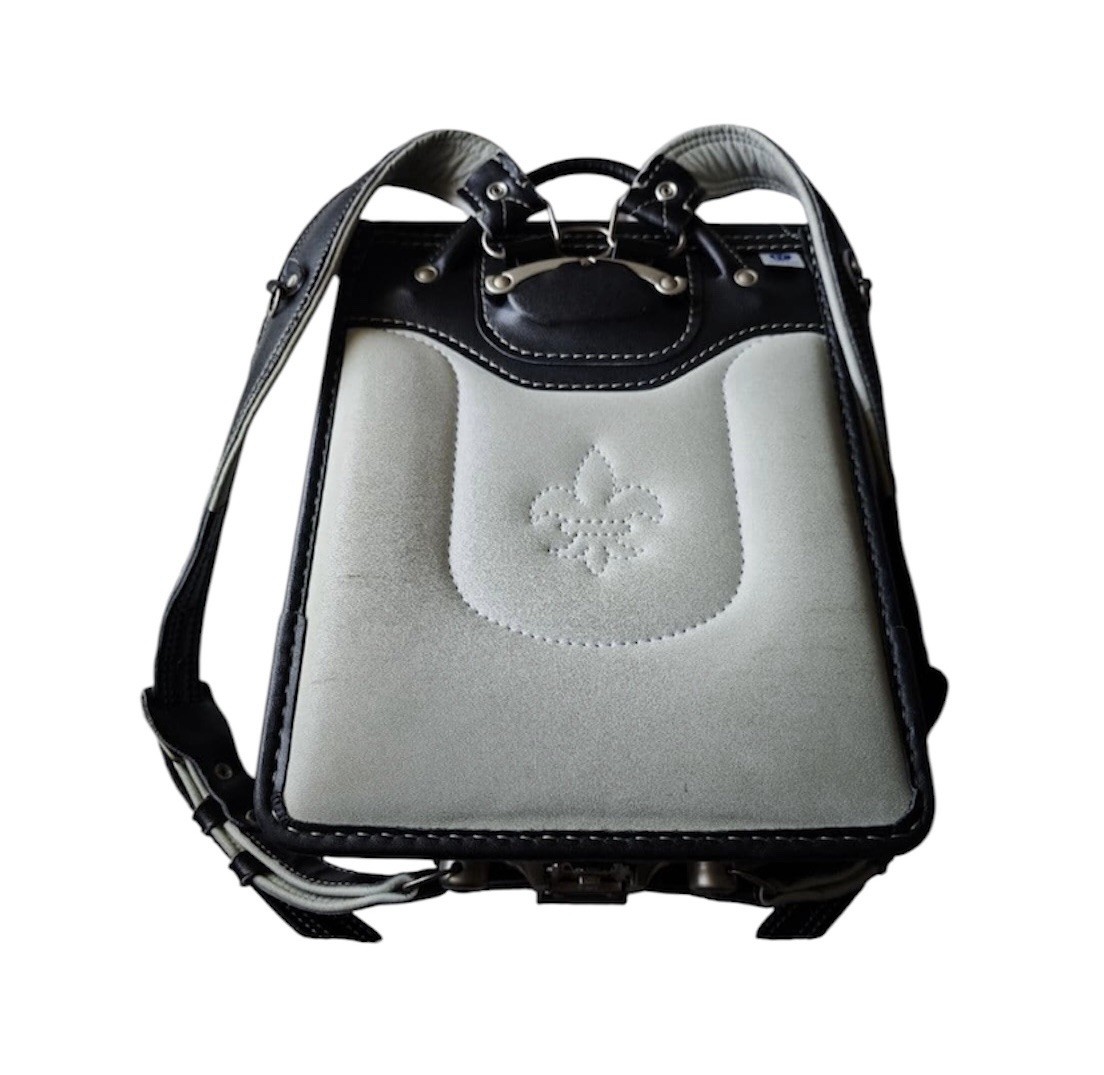 Randoseru Manyu Kaban Leather Black&Gold : School Bag Japan Adult or Kids