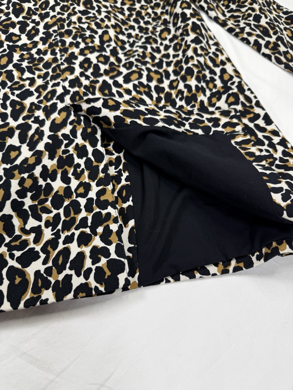 Animal Print Coat XXI Forever 21 Label Small Leopard Print A Line Fashion EUC