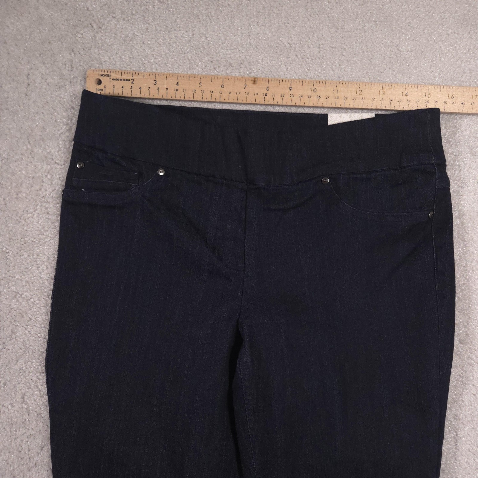 Dalia Jegging Jeans Womens 6 Blue Dark Wash High Rise Pull On Stretch Denim
