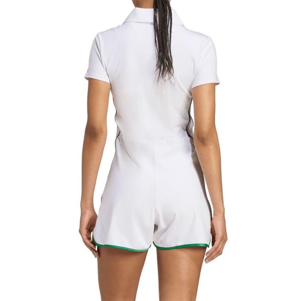 Adidas Pro One Piece Zip Shorts Romper‎ Jumpsuit Tennis Pickleball White M NWT