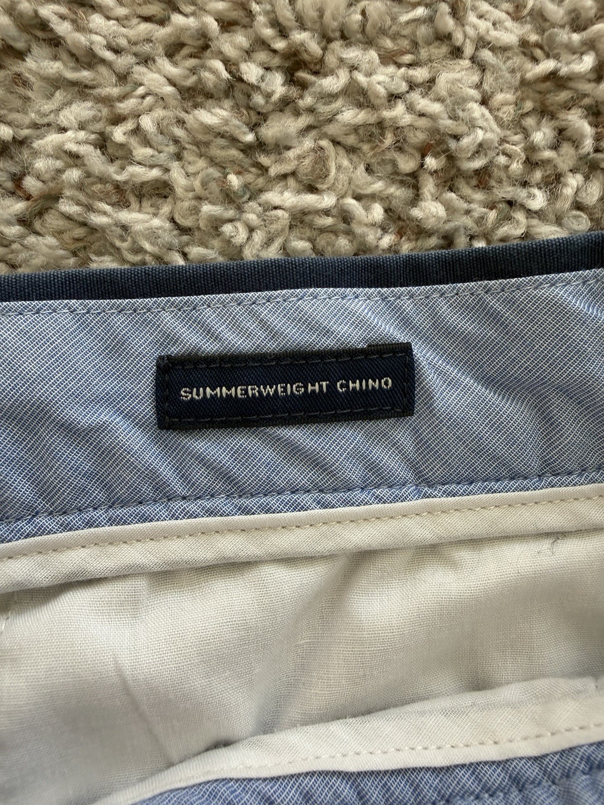 J.Crew The Sutton Navy Summerweight Chino Pants 36×28 Smart Casual Preppy