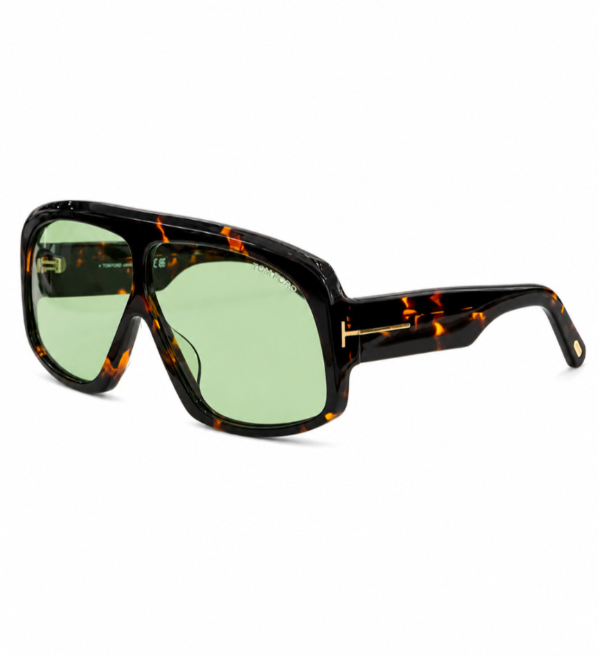 Tom Ford Cassius Sunglasses FT0965 Havana/Light Green 78-4-125mm With Case New