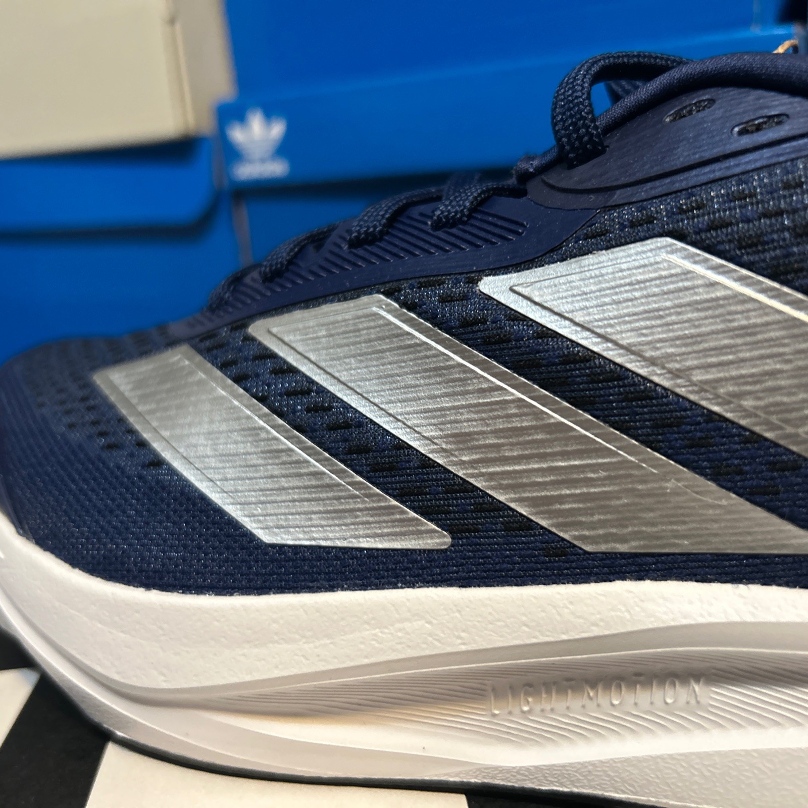 adidas Duramo SL 2 Running Sneakers IH8221 Dark Blue Silver Metallic Mens