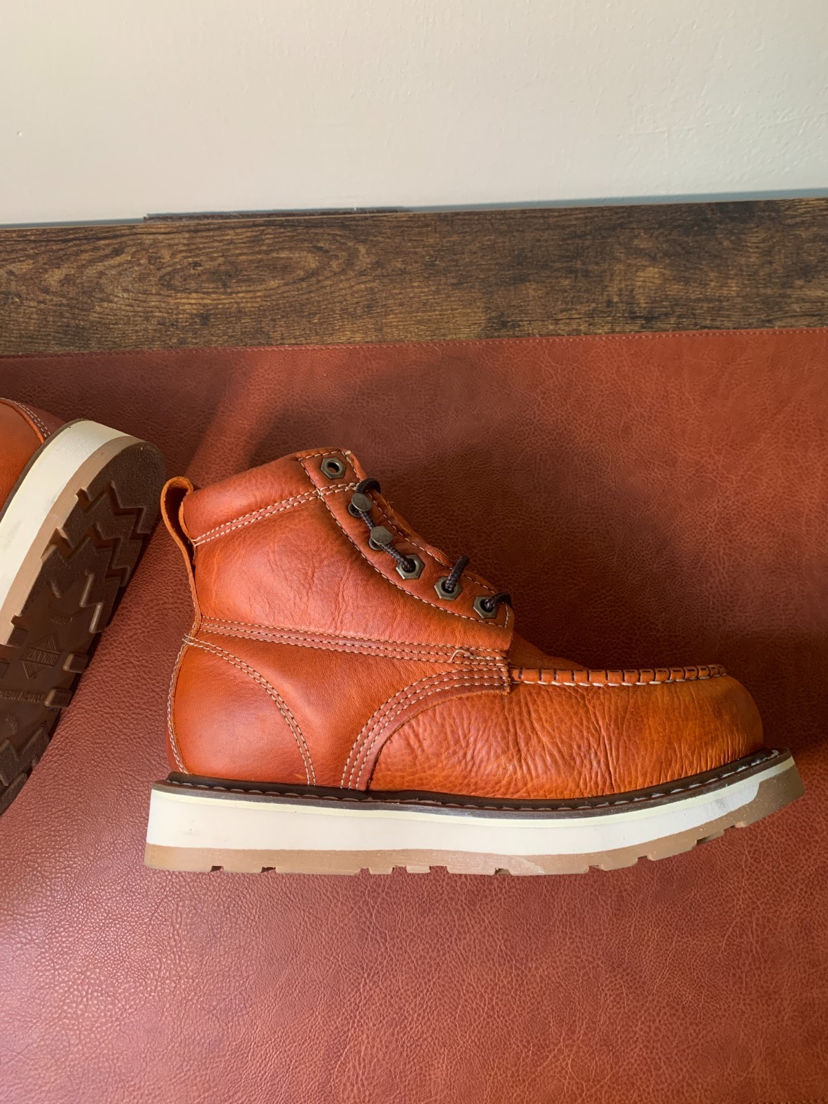 Bonanza Frontier Dual 6″ Moc Toe Goodyear Welted Boots US 7.5