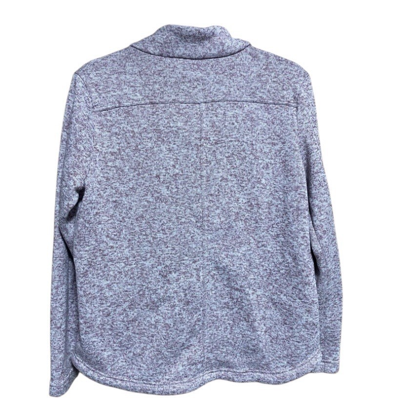Freedom Trail By Kyodan Pullover Sweatshirt Women Size L Pink Marbled Thread EUC