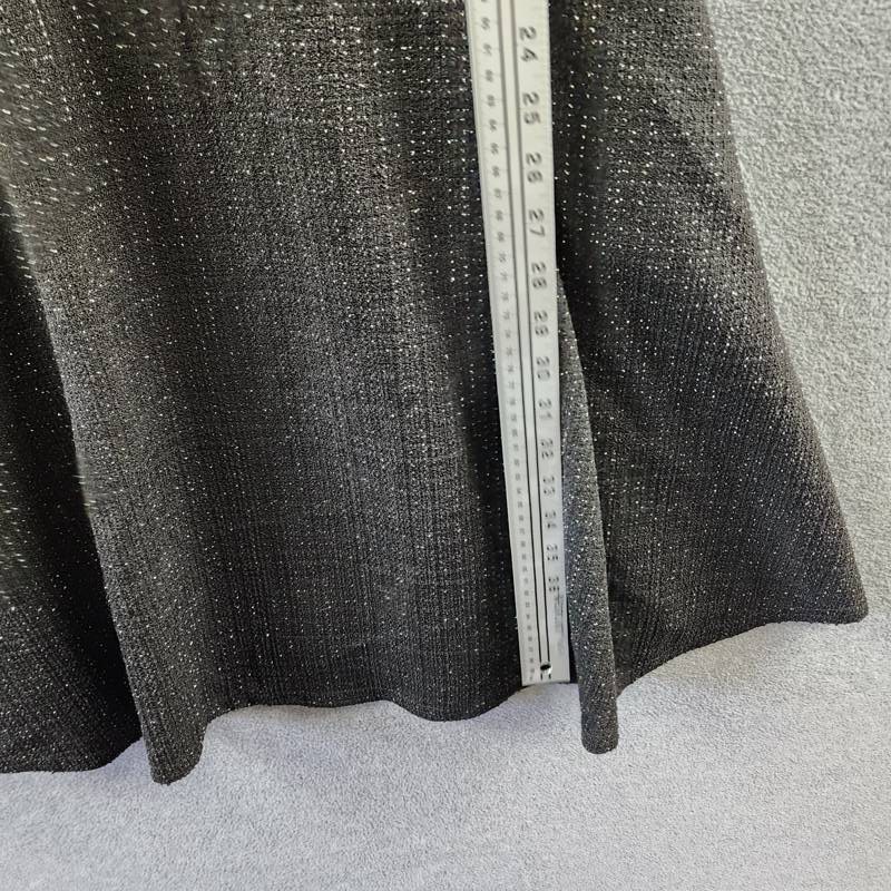 White Mark Tweed Fit and Flare Dress Women’s XL Black Sleeveless Side Zipper