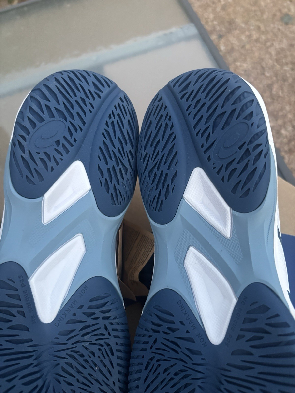 ASICS Game FF Pickleball Men’s Size 8 White/Twilight Blue 1041A488-101