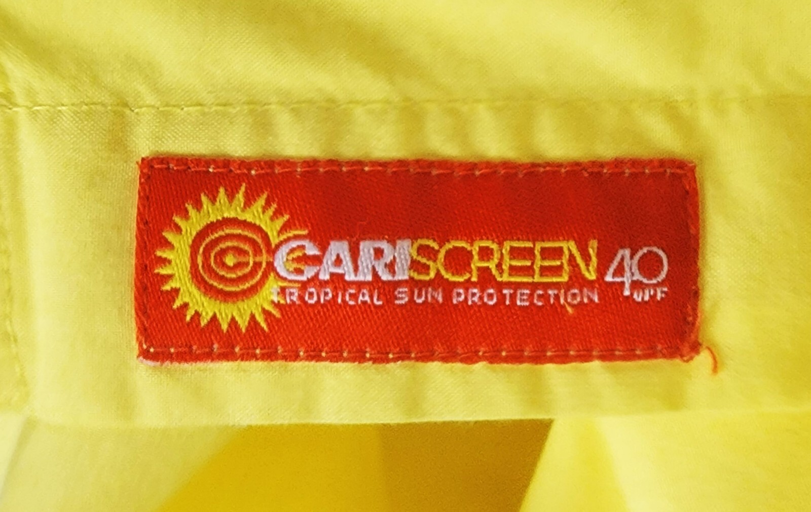 Crew Tech Yellow Nanotex UPF 40 Button Front Shirt Men’s Size Large