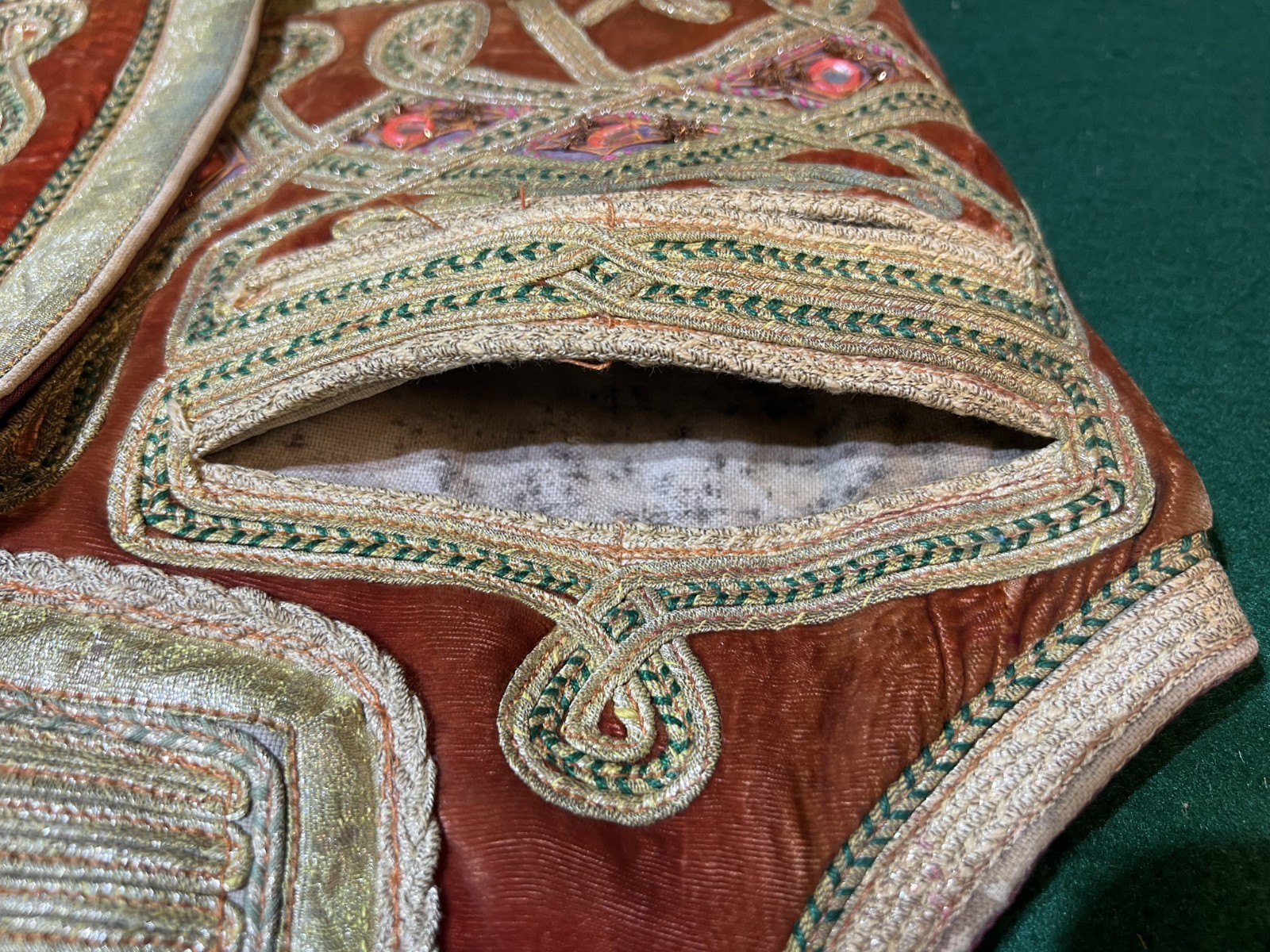 Vintage Afghan Mens wedding vest waskat or sadri with mirrors